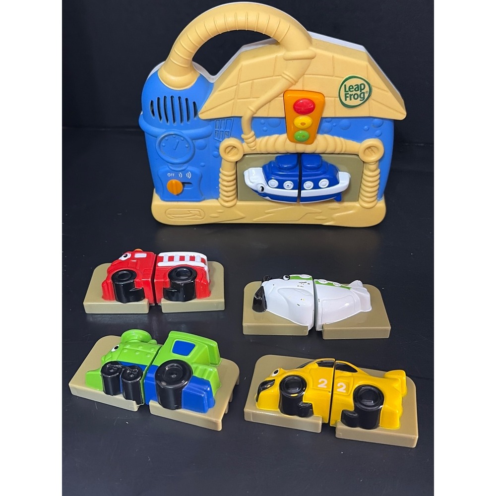 Leap Frog Fridge Phonics WASH N GO Magnetic Complete Working Car Boat Plane 00s